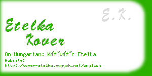 etelka kover business card